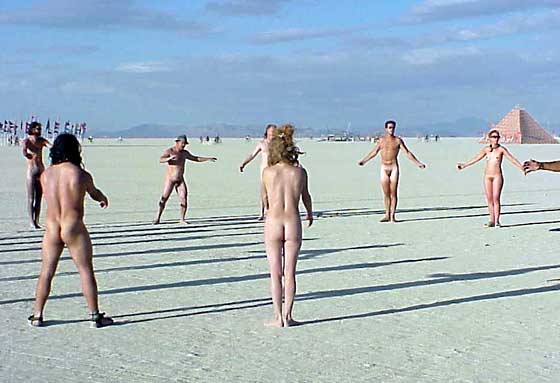 Most mornings Papa Wu (in hat) led us in Atlantean-style Naked Tai Chi. 